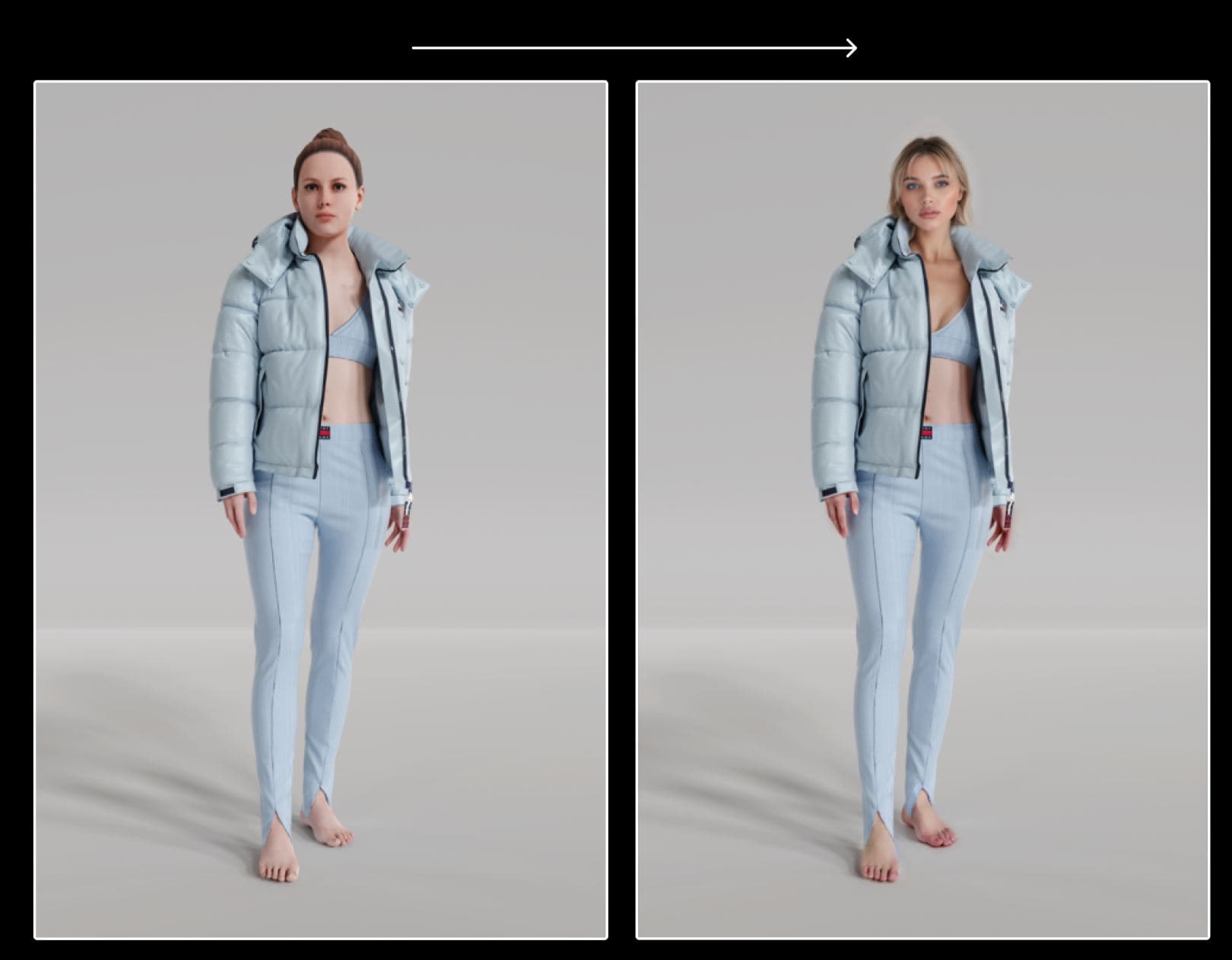 AI-generated Calvin Klein fashion editorial